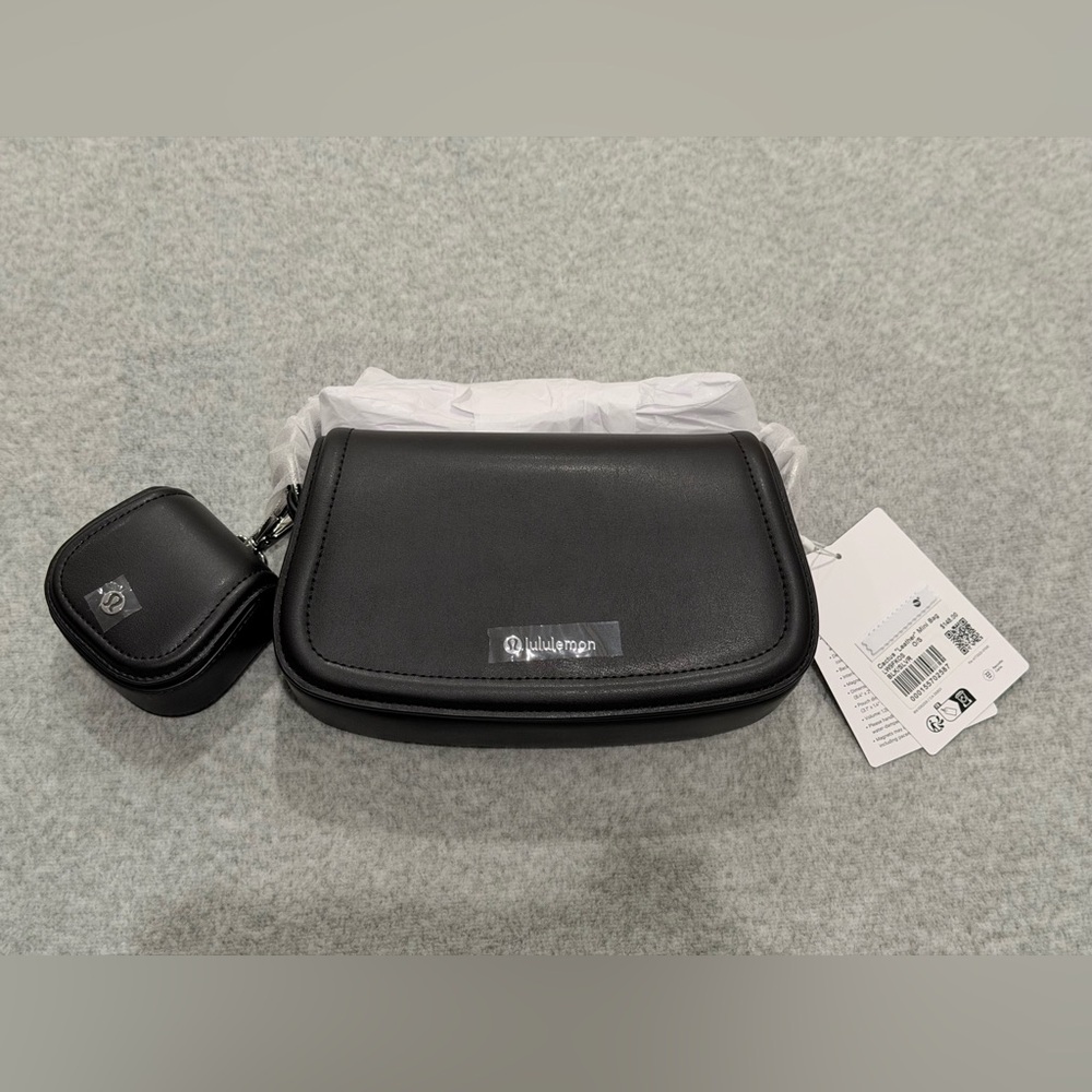 Lululemon Athletica Cactus Leather Black Mini Bag